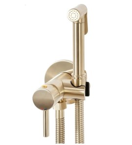   Galatea Design Luno Bidetka z mieszaczem, słuchawką i wężem brushed gold GD1078611BRG W MAGAZYNIE!!