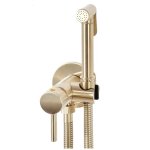   Galatea Design Luno Bidetka z mieszaczem, słuchawką i wężem brushed gold GD1078611BRG W MAGAZYNIE!!