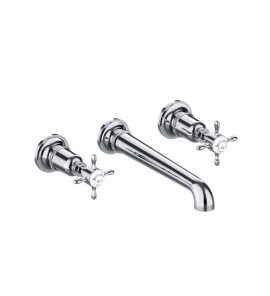 Burlington Guild Bateria umywalkowa podtynkowa element zewnętrzny  Chrom GU130TRIMC