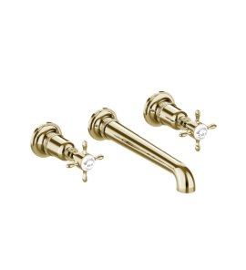 Burlington Guild Bateria umywalkowa podtynkowa Gold GU130TRIMG