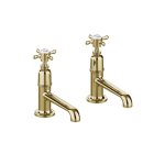 Burlington Guild Bateria umywalkowa 2-otworowa Gold GU140DNG