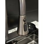      Galatea Design Modus Zlew wpuszczany black z dozownikiem i baterią gunmetal GDP172MB WYPRZEDAŻ MAGAZYNOWA