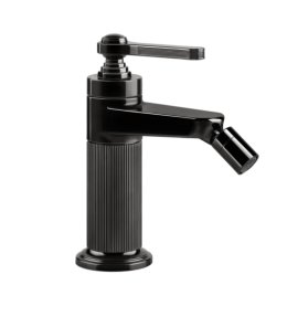 Gessi Venti20 Bateria bidetowa jednootworowa z korkiem black metal pvd 65007.706