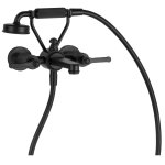 Gessi Venti20 Bateria wannowa ścienna z przełącznikiem wanna/prysznic matte black 65113.299