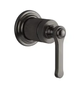Gessi Venti20 Mieszacz umywalkowy część zewnętrzna black metal brushed PVD 65109.707