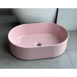 Olympia Ceramica Open60 Umywalka stawiana na blat 60x40 Pink OPE42OV60009
