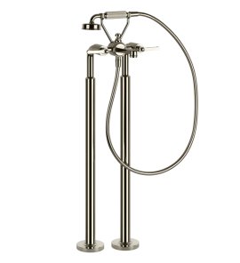 Gessi Venti20 Bateria wannowa wolnostojąca element zewnętrzny nickel pvd 65128.720