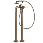 Gessi Venti20 Bateria wannowa wolnostojąca element zewnętrzny copper brushed pvd 65128.708