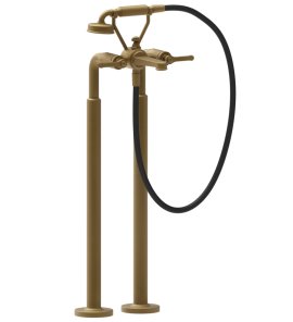 Gessi Venti20 Bateria wannowa wolnostojąca element zewnętrzny antique brushed 65128.713