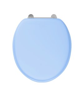 Burlington Bespoke Deska sedesowa wolnoopadająca Enchanted Blue/Brushed Nickel S101BNE