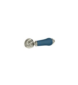 Burlington Bespoke Dźwignia spłuczki Brushed Nickel/Blue Ceramic SP8BNB