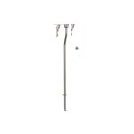 Burlington Bespoke Zestaw rur do górnopółku Brushed Nickel T30BNKL
