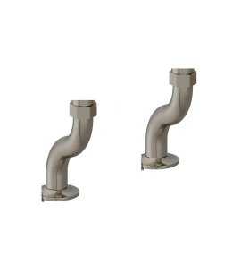 Burlington Kolanka do baterii wannowo-natryskowej Brushed Nickel T18BNKL