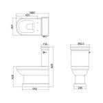   Burlington Riviera Miska stojąca + spłuczka + deska wolnoopadająca 66x39,2 biały RIV10+RIV11+RIV025 W MAGAZYNIE!!