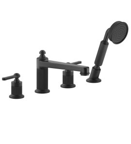 Gessi Venti20 Bateria wannowa 4-otworowa matte black 65045.299