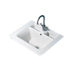   Althea Deep System Umywalka wpuszczana z przelewem 71x51 biały 41996 WIETRZENIE MAGAZYNU