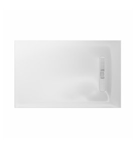 Burlington Calton Brodzik prostokątny 76x120 cm biały połysk VTR760X1200W