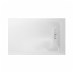 Burlington Calton Brodzik prostokątny 80x120 cm biały połysk VTR800X1200W