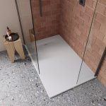Burlington Calton Brodzik prostokątny 80x120 cm biały połysk VTR800X1200W