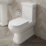   Burlington Riviera Miska stojąca + spłuczka + deska wolnoopadająca 66x39,2 biały RIV10+RIV11+RIV025 W MAGAZYNIE!!
