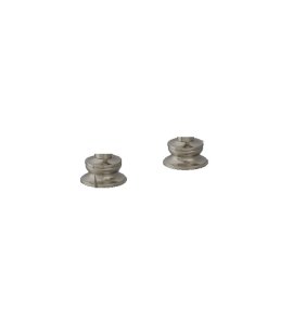 Burlington Rozety podwyższające do baterii (para) Brushed Nickel T4ABNKL