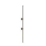 Burlington Rura pionowa przedłużona z mocowaniami do deszczownicy natynkowej Brushed Nickel V22BNKL