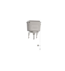 Burlington Spłuczka górnopłuk Brushed Nickel aluminium T70BNKL
