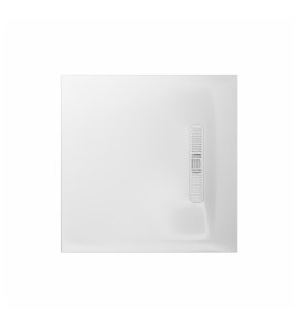 Burlington Calton Brodzik kwadratowy 90x90 cm biały połysk VTS900W