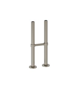 Burlington Nogi do baterii wannowej z poziomym wspornikiem brushed nickel W7BNKL