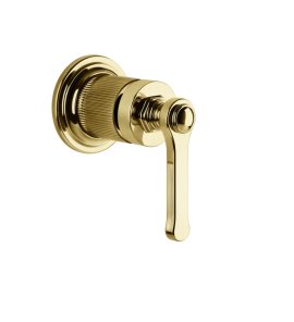 Gessi Venti20 Mieszacz ścienny z jednym wyjściem element zewnętrzny gold pvd 65131.246