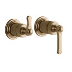 Gessi Venti20 Mieszacz ścienny 2-drożny element zewnętrzny warm bronze brushed pvd 65038.726