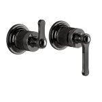 Gessi Venti20 Mieszacz ścienny 2-drożny element zewnętrzny black metal pvd 65038.706