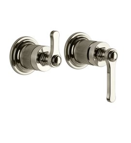 Gessi Venti20 Mieszacz ścienny 2-drożny element zewnętrzny nickel pvd 65038.720