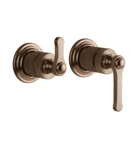 Gessi Venti20 Mieszacz ścienny 2-drożny element zewnętrzny copper brushed pvd 65038.708