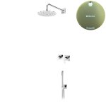 Bruma Lusa Zestaw natryskowy podtynkowy z deszczownicą Ø 250 mm ze słuchawką prysznicową Sunrise 1017531SR