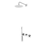 Bruma Lusa Zestaw natryskowy podtynkowy z deszczownicą ścienną Ø 250 mm Chrom 1015832CR