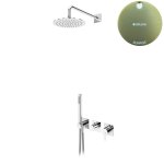 Bruma Lusa Zestaw natryskowy podtynkowy z deszczownicą ścienną Ø 250 mm Sunrise 1015831SR
