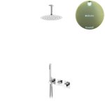 Bruma Lusa Zestaw natryskowy podtynkowy z deszczownicą Ø 250 mm Sunrise 1015812SR