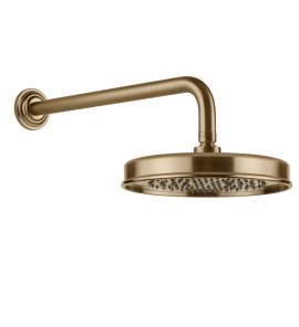 Gessi Venti20 Deszczownica Ø22,9 z ramieniem ściennym warm bronze brushed pvd 65148.726