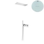 Bruma Breeze Zestaw natryskowy podtynkowy z deszczownicą ścienną Pure White 1874842PW