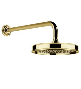 Gessi Venti20 Deszczownica Ø22,9 z ramieniem ściennym gold pvd 65148.246