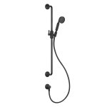 Gessi Venti20 Drążek prysznicowy ze słuchawką,wężem 150 cm i przyłączem wody matte black 65142.299