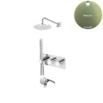 Bruma Lusa Zestaw wannowo-natryskowa podtynkowy z deszczownicą Ø 250 mm Sunrise 1874331SR