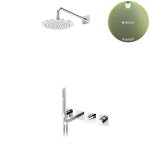 Bruma Lusa Zestaw wannowo-natryskowa podtynkowy z deszczownicą Ø 250 mm Sunrise 1013112SR
