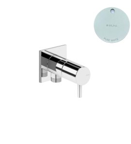 Bruma Breeze Przyłącze kątowe węża prysznicowego z zaworem 1/2" Pure White 1252002PW