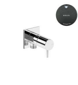 Bruma Breeze Przyłącze kątowe węża prysznicowego z zaworem 1/2" Gunmetal 1252002MG
