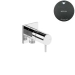 Bruma Breeze Przyłącze kątowe węża prysznicowego z zaworem 1/2" Gunmetal 1252002MG
