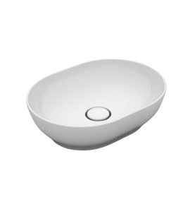      Olympia Ceramica Trend Umywalka stawiana na blat 50x38 biały połysk TRE42SO50001 WYPRZEDAŻ EKSPOZYCJI!!