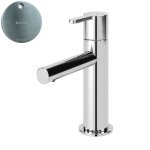 Bruma Leaf Bateria umywalkowa jednootworowa bez korka Satinox 1670007ST