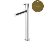Bruma Leaf Bateria umywalkowa jednootworowa bez korka Gold PVD 1670017PO